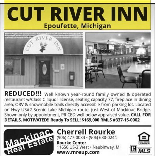 Cut River Inn (Fishers Bar and Restaurant, Callihans) - Sep 14 2017 Article (newer photo)